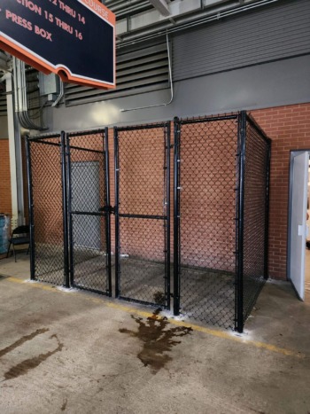 Indoor black chain link